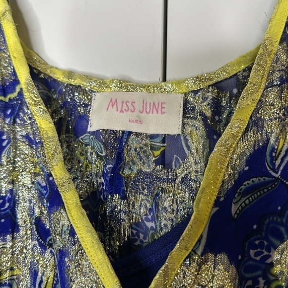 Miss June Paris Pool Dress in Cobalt Blue OS - Picture 6 of 13